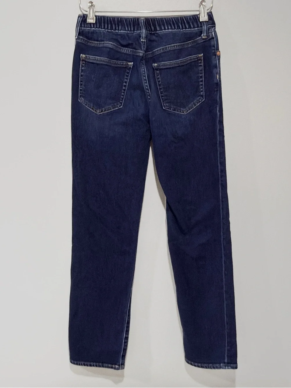 GAP Kids Denim Straight Jeans Elastic Waist Blue Size 14